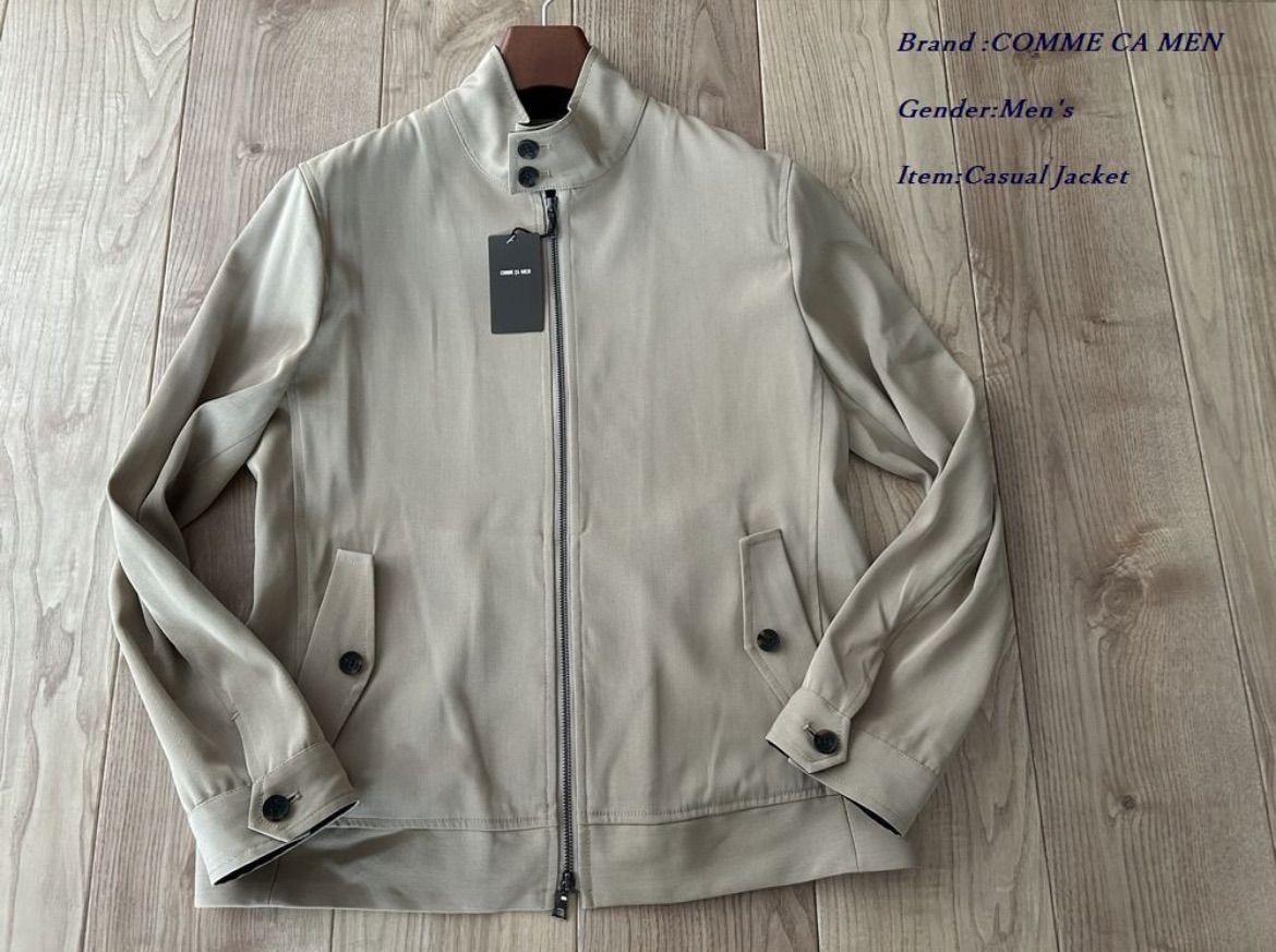サンプル COMME CA MEN コムサメン スイングトップ ブルゾン 14ベージュ Mサイズ 9999 定価40 700円