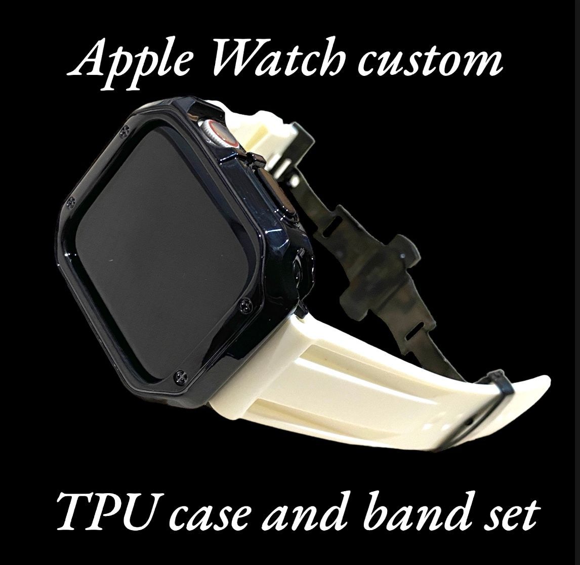 45mm アップルウォッチベルト Applewatch カバー カスタム