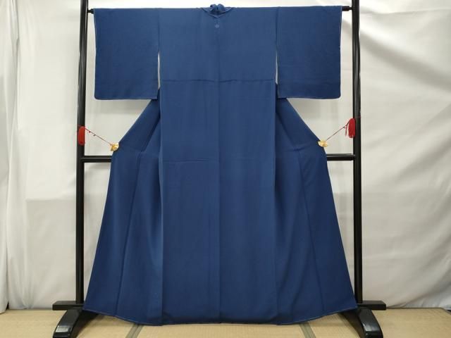 平和屋着物○上質な紬 蒲葡色 正絹 逸品 DAAY5777ud