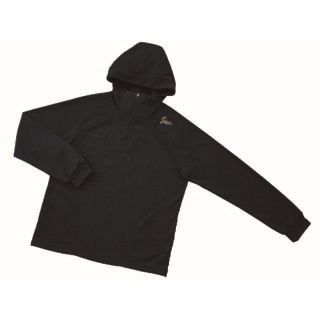 KUBOTA SLUGGER 久保田スラッガー ハーフジップフーディー裏起毛 アウター (OZ-3S)、ブラック杢