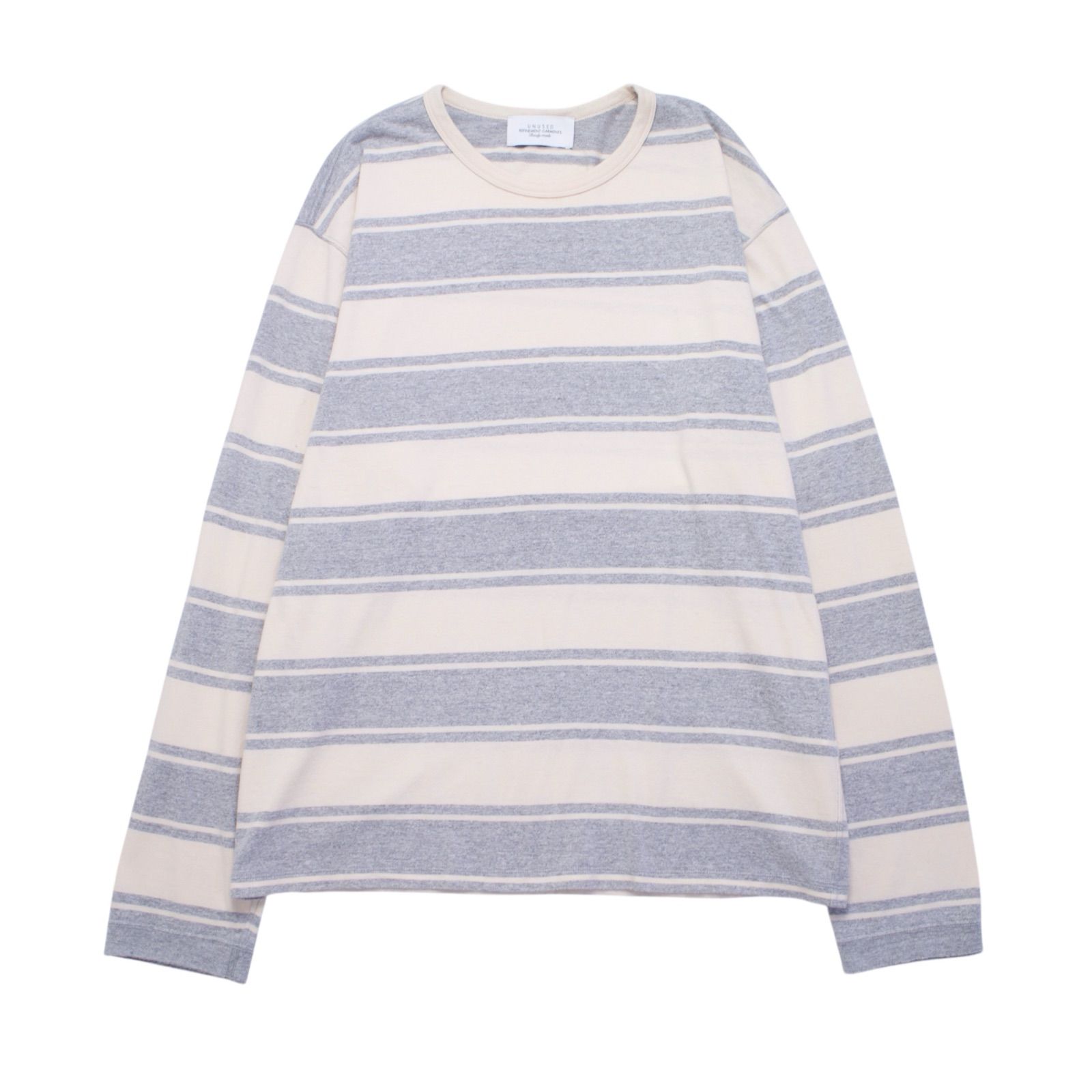 UN アンユーズド US1949 Long sleeve border t-shirt ボーダーロン T グレー|ベージュ 3