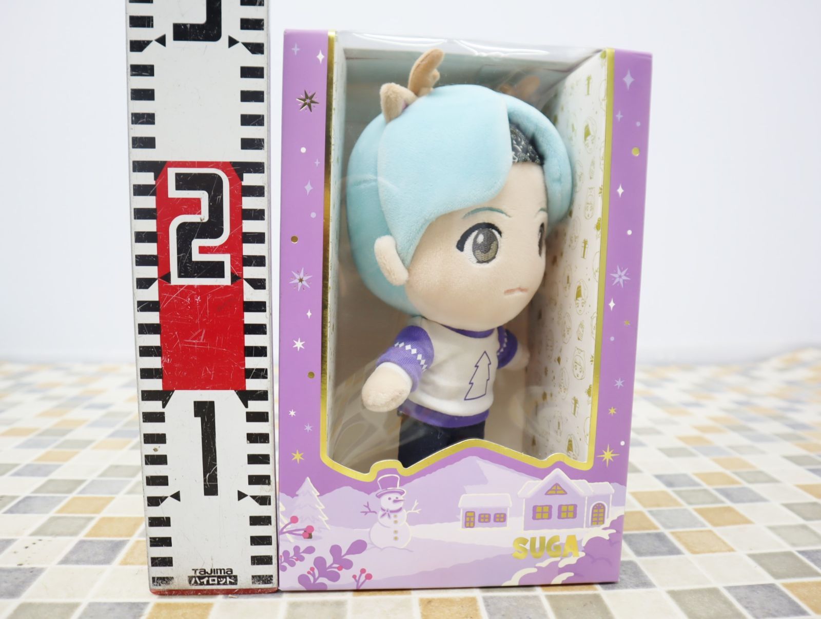 ○ 開封品｜パープル ホリデー ぬいぐるみ｜BTS SUGA シュガ