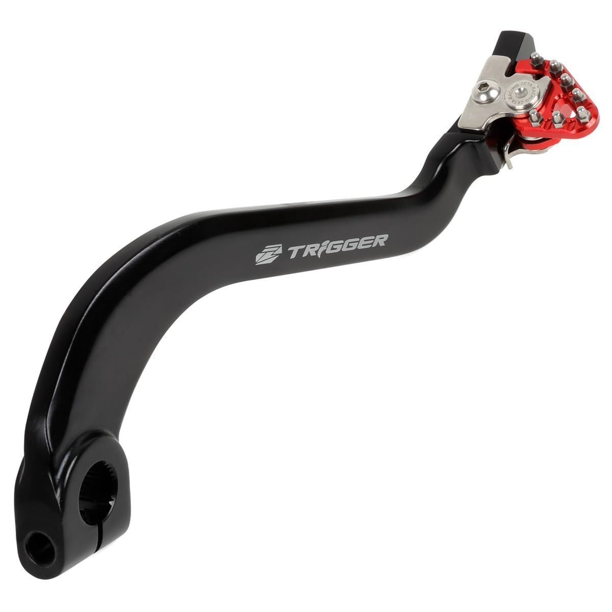 ジータレーシング ZETA RACING CRF1000L|DCT 16-19 CRF1100L AFRICA TWIN 20-23 トリガーブレーキペダル レッド 可倒式 チップ位置調整 鍛造 F6895 旧品番 ZE90-7082 ダートフリーク