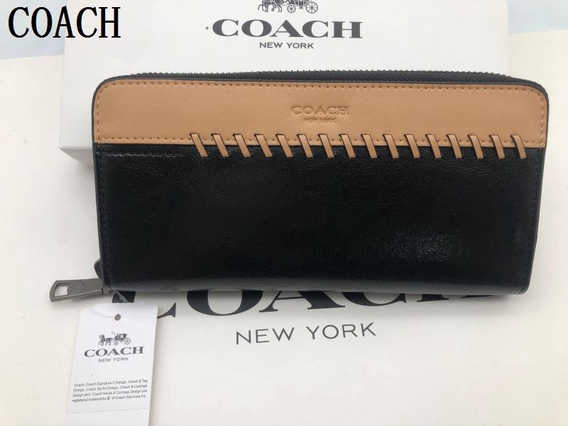 COACH 長財布 コーチ 財布 ジッピーウォレット メンズ レディース  リップ アンド リペア ベージュメンズ 財布 贈り物156C F75209新品 未使用  xj0001