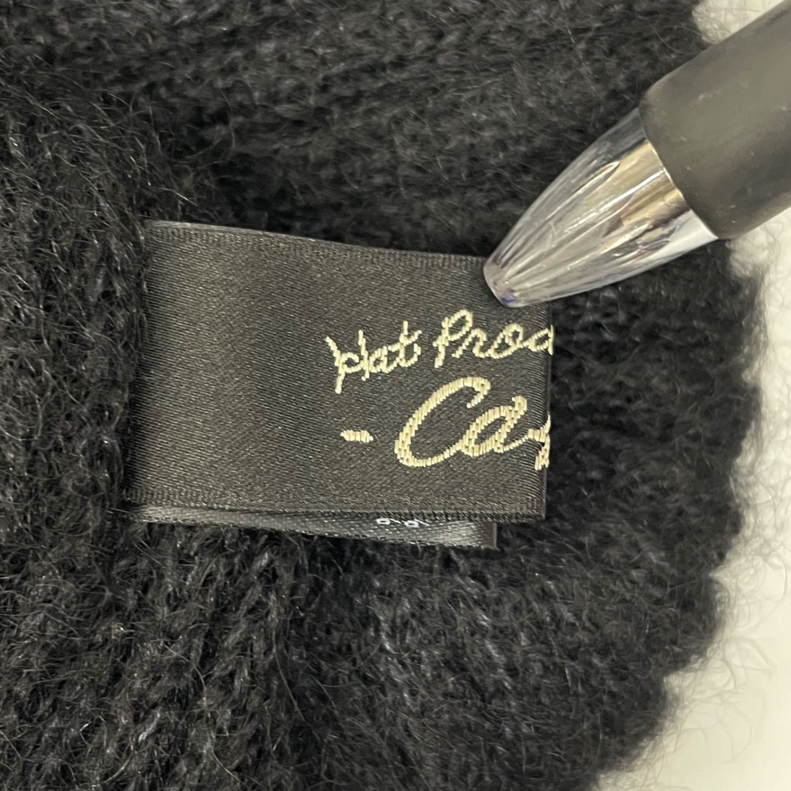 CA4LA カシラ ニット帽 エキストラキッドモヘア フォックス