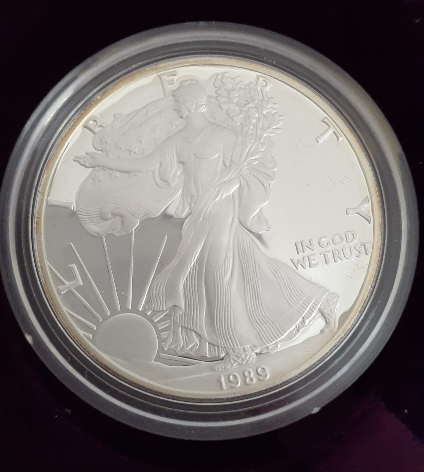 【0704N13】希少PL仕様 1989年アメリカンイーグルコイン ウオーキングリバティー