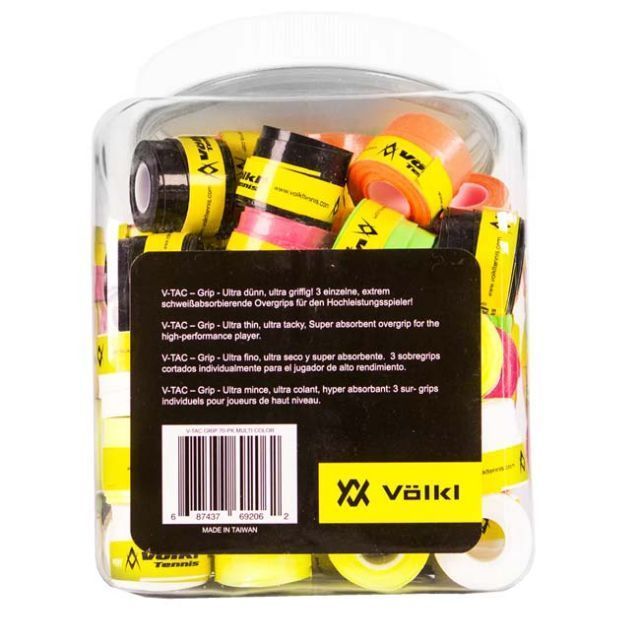 70本分 フォルクル Volkl V TAC GRIP Vタック グリップ ケース入り オーバーグリップテープ 37070 アソート