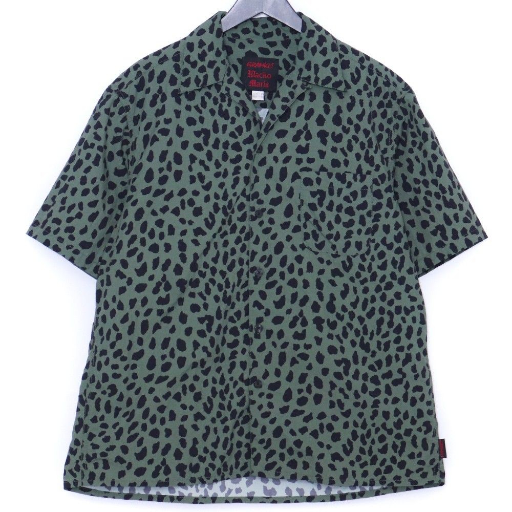 WACKO MARIA × GRAMICCI OPEN COLLAR SHIRT Lサイズ グリーン GMJ3-S3021