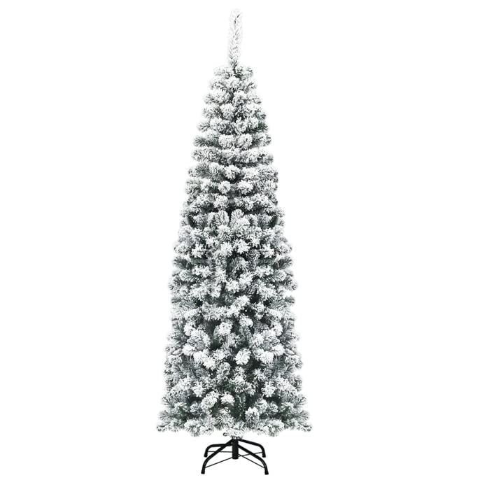 180cm/雪化粧 GYMAX クリスマスツリー 180cm クリスマス ツリー スノータイプ 組立簡単 おしゃれ クリスマス飾り インテリア装飾 (180cm/雪化粧)