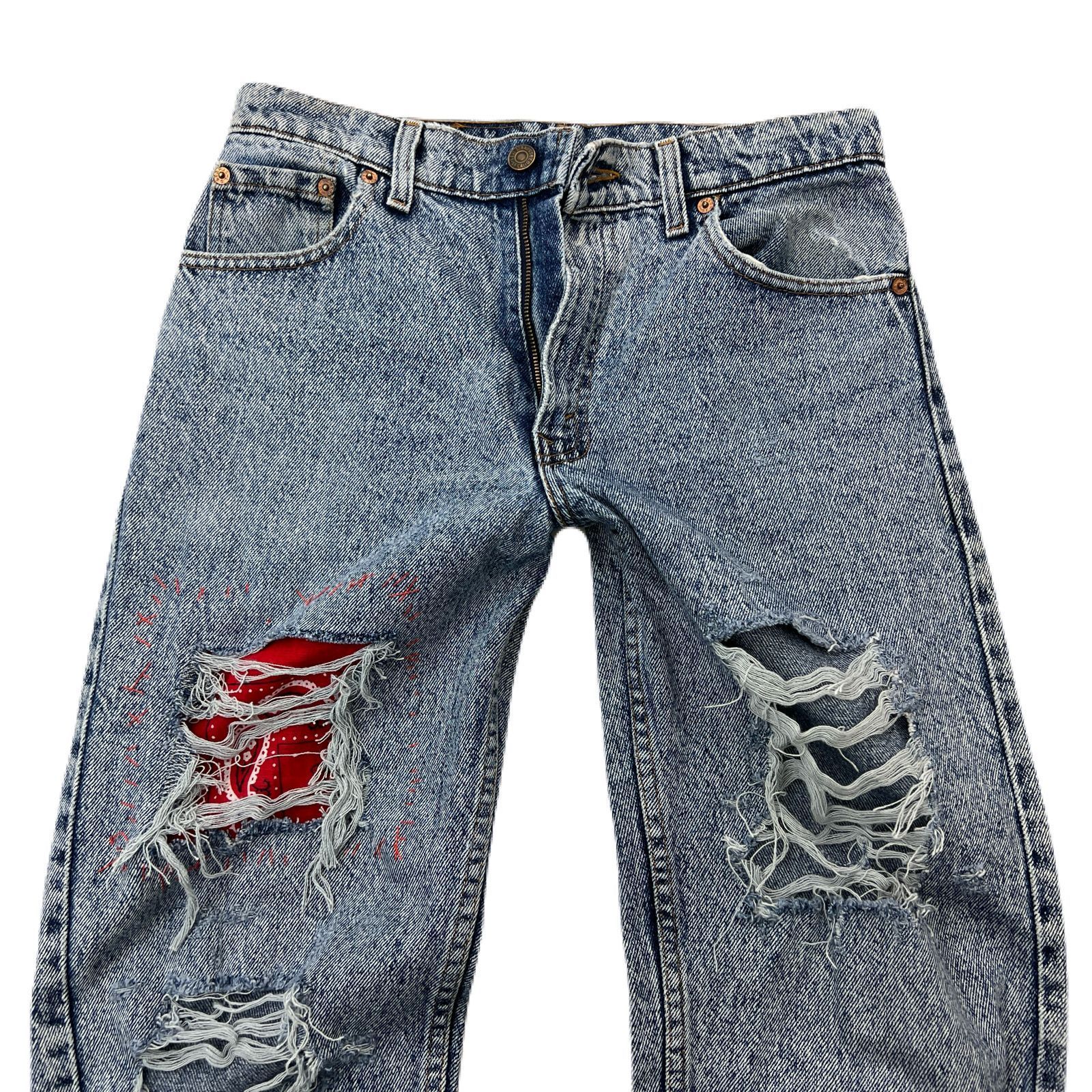 リーバイス LEVIS 550 テーパード ジーンズ 【ダメージリメイク 