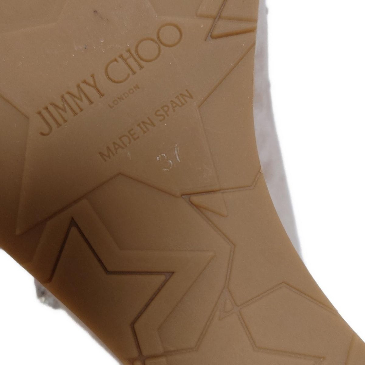 JIMMY CHOO(ジミーチュウ) サンダル 37 レディース - ベージュ