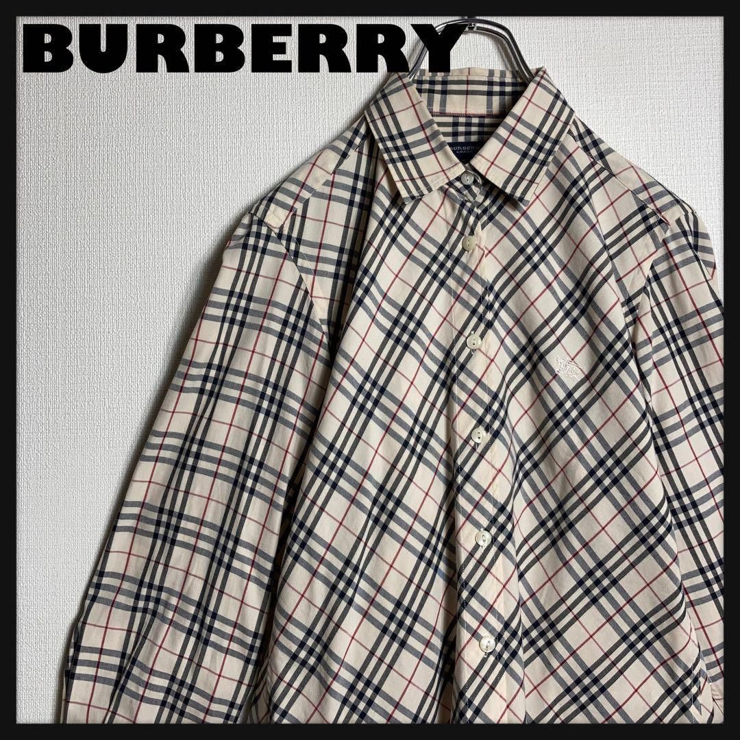 BURBERRY バーバリー 長袖 刺繍ロゴ ボタンダウン シャツ