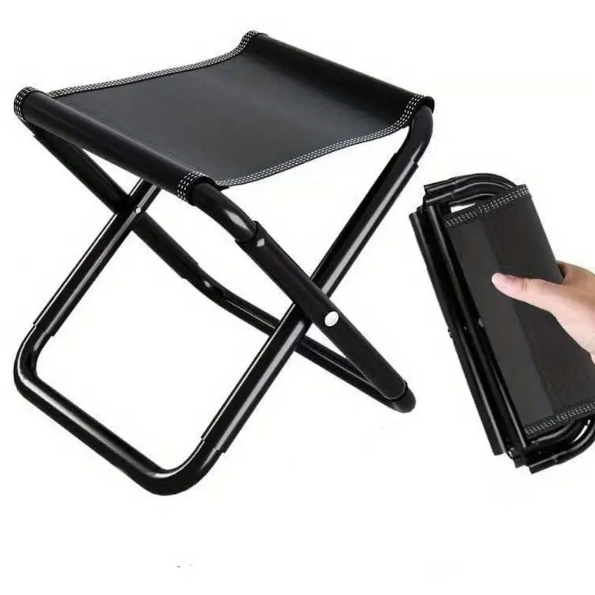 iClimb 回転フォールディングチェア ブラック メッシュ キャンプ 椅子