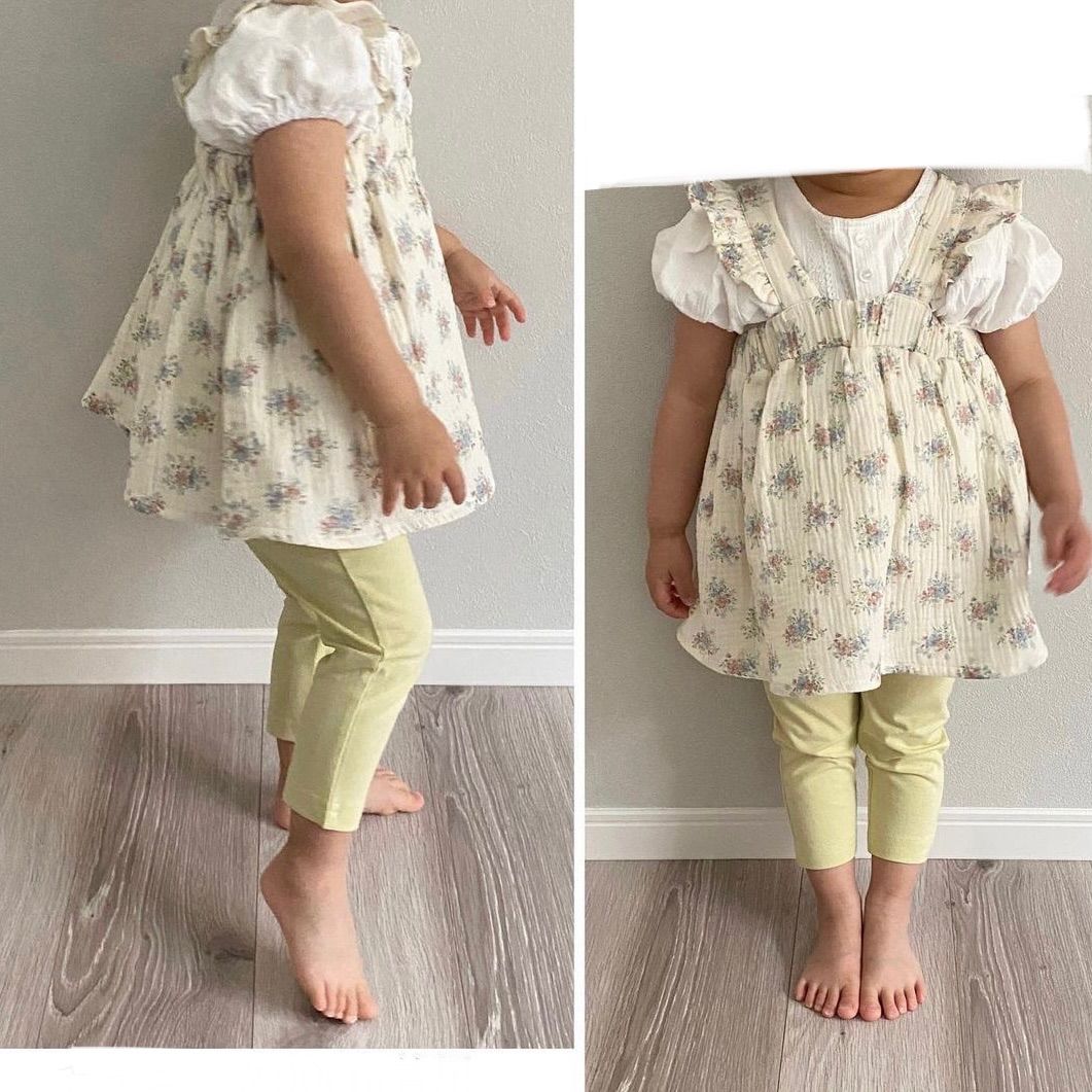 美品】tete a tete テータテート ママコラボ 花柄ガーゼチュニック 95 