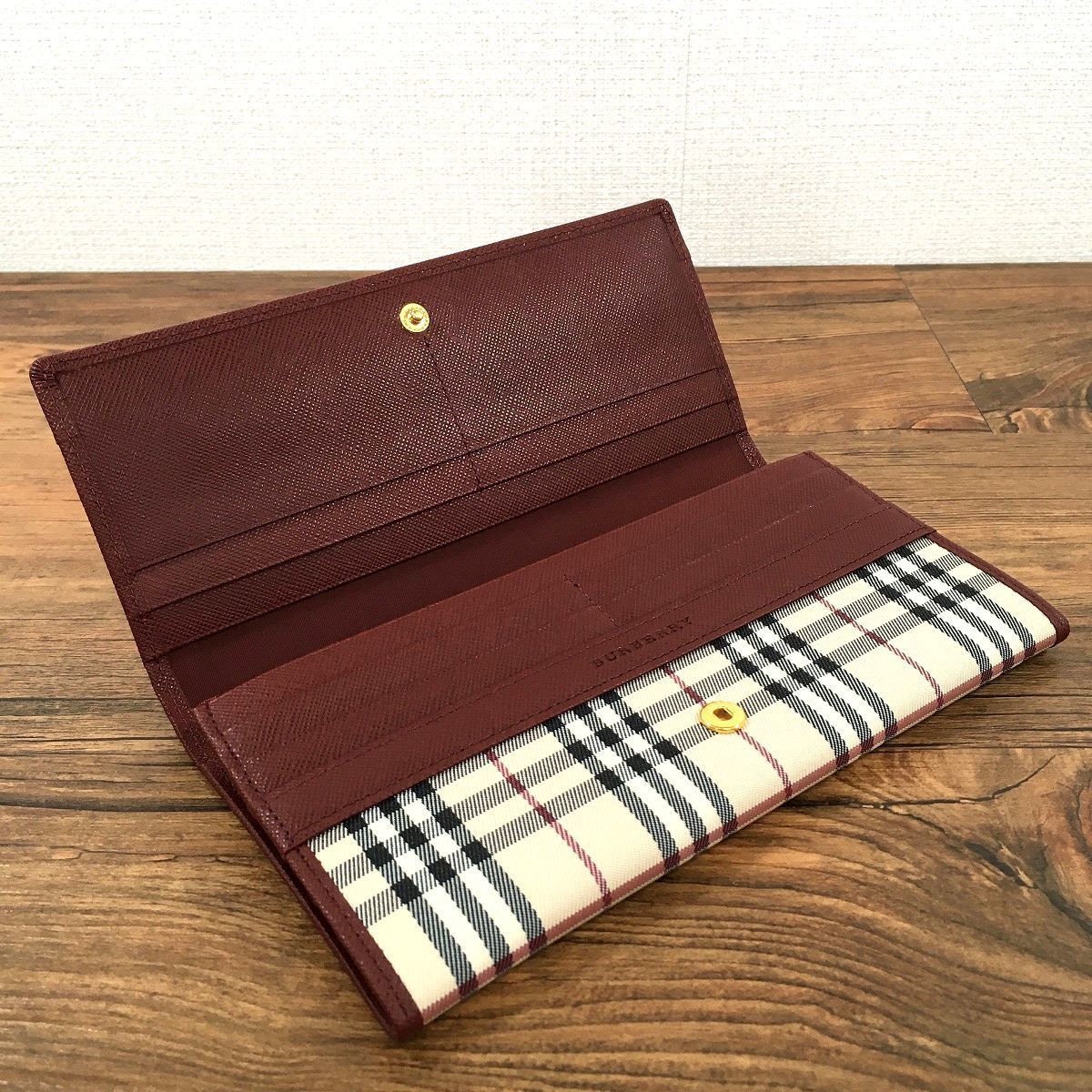 未使用品 BURBERRY 長財布 バーバリーチェック 238 | preh.uprrp.edu