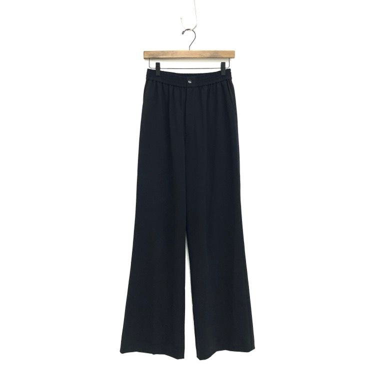 HYKE ハイク STRETCH WIDE LEG PANTS ストレッチワイドパンツ ブラック