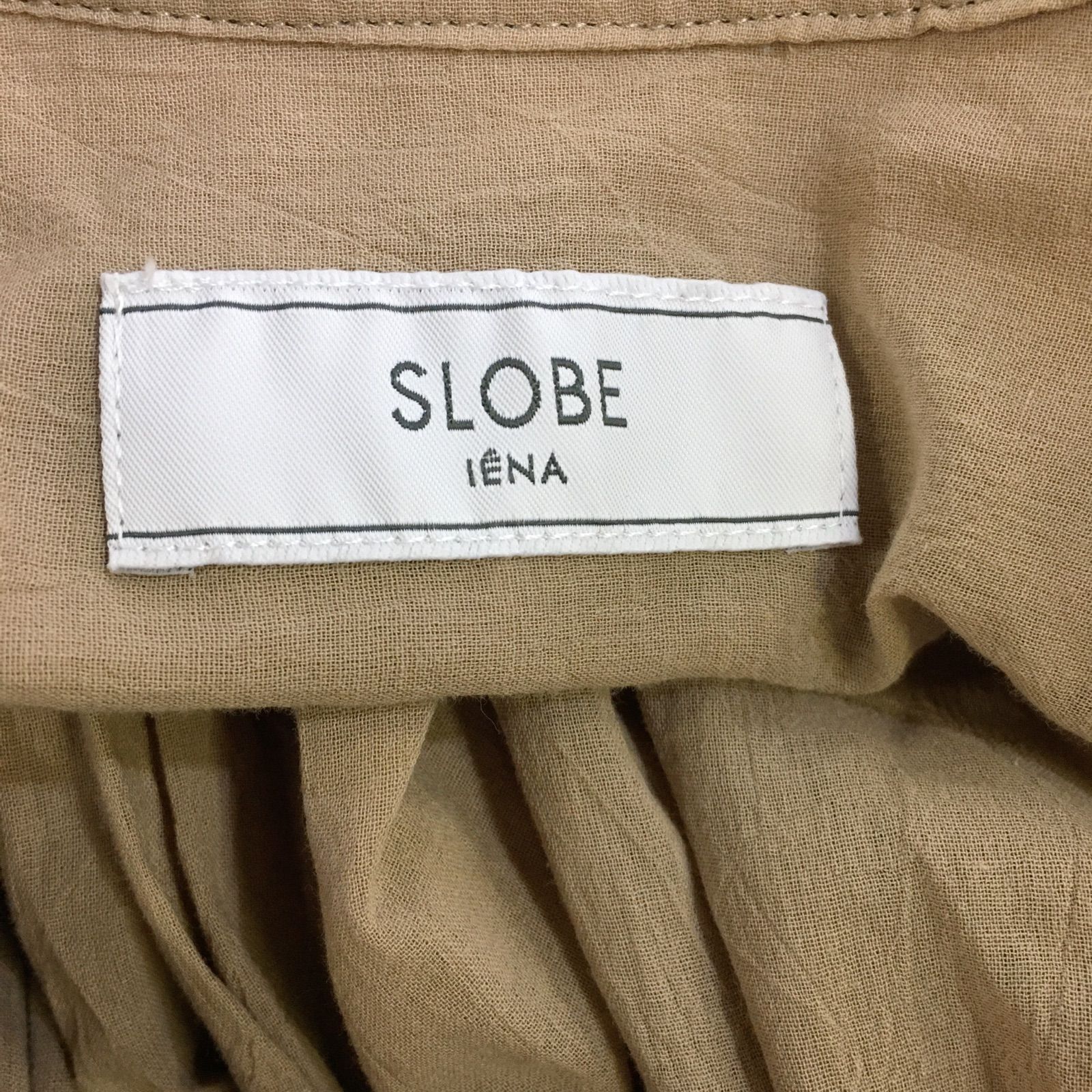 美品】SLOBE IENA スローブイエナ ロングワンピース シャツ ベージュ