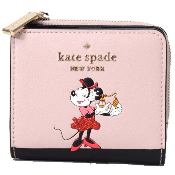 ケイトスペード 財布 katespade グレインレザー ディズニー コラボ