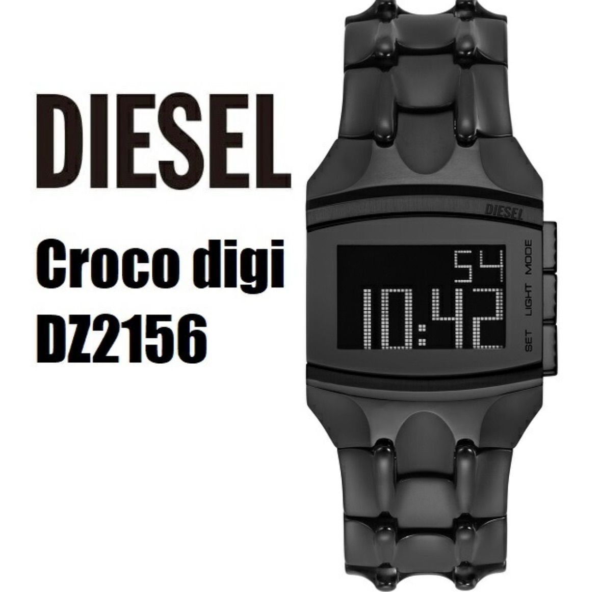 DIESEL　CROCO DIGI　デジタルクオーツウォッチ　DZ2156 DIESEL CROCO DIGI デジタルクオーツウォッチ DZ2156 - メルカリ