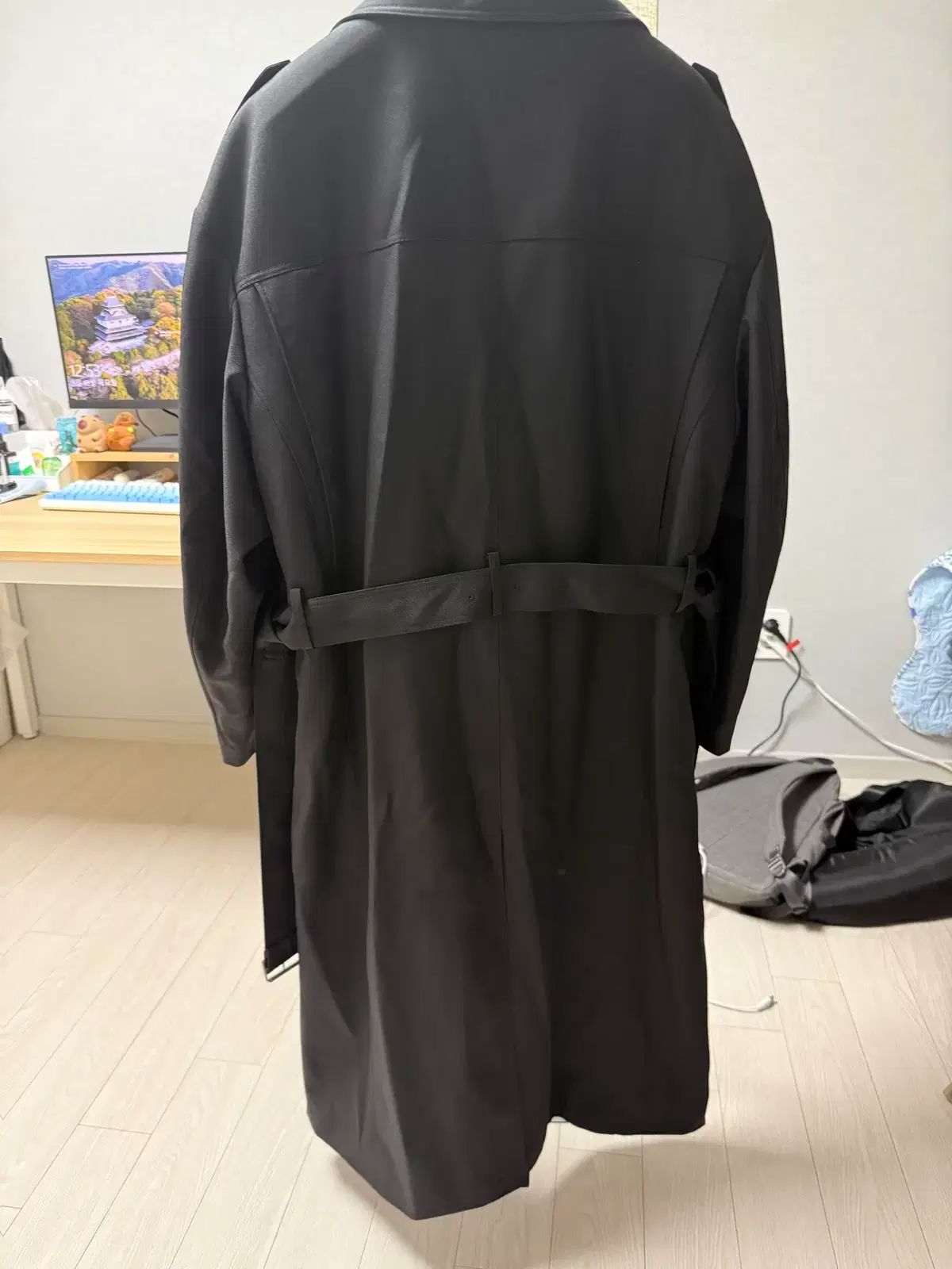 INSILENCE インサイレンス ダブル トレンチコート M