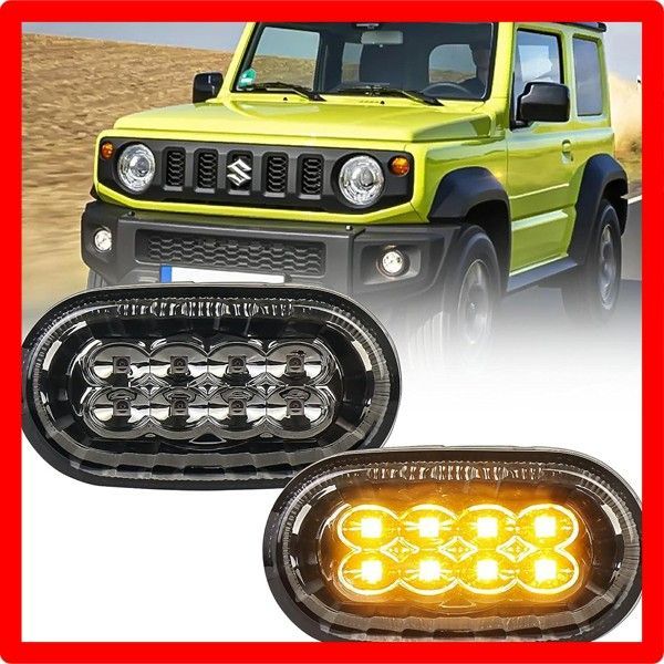 送料無料 MOVOTOR ジムニー サイドマーカーLED スズキジムニー JB64 サイドウィンカー ジムニーシエラ JB64W/JB74W 専用 アンバー発光 カプラーオン 取付簡単 車検対応 ２個セット