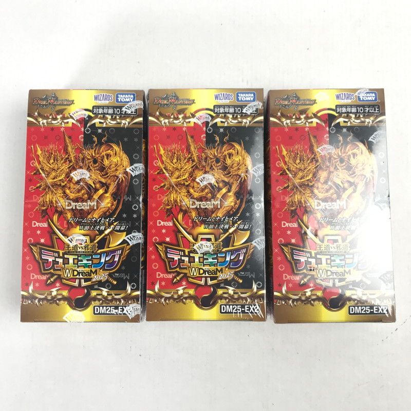 ♥品 デュエル マスターズTCG 王道vs邪道 デュエキングWDreaM 2025 BOX×3 081-251021-MO-05-fuz