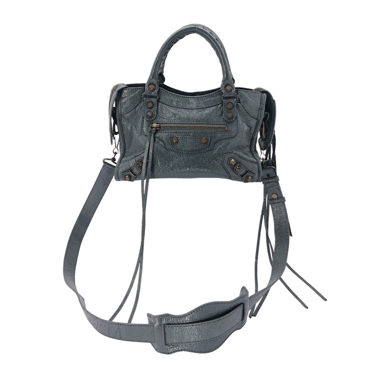 中古】 BALENCIAGA バレンシアガ ミニ シティ クラシック 300295 ミニ  