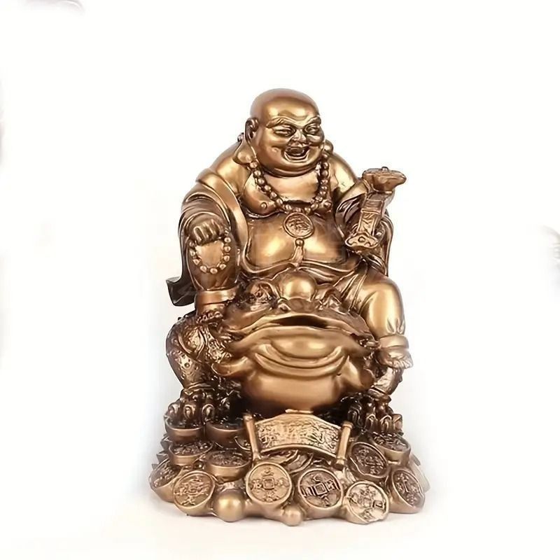 布袋　七福神 　スチール製 彫刻 仏像 置物 風水 開運 金運 骨董 部屋飾り物 布袋様の置物 笑う仏像 風水 アート 布袋様 布袋さん 七福神