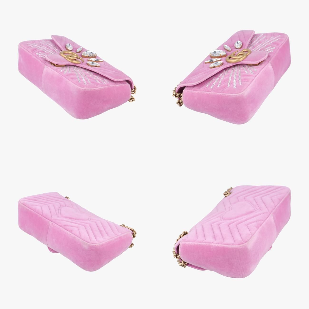 グッチGucciGGマーモントピンクベロア443497F023179217