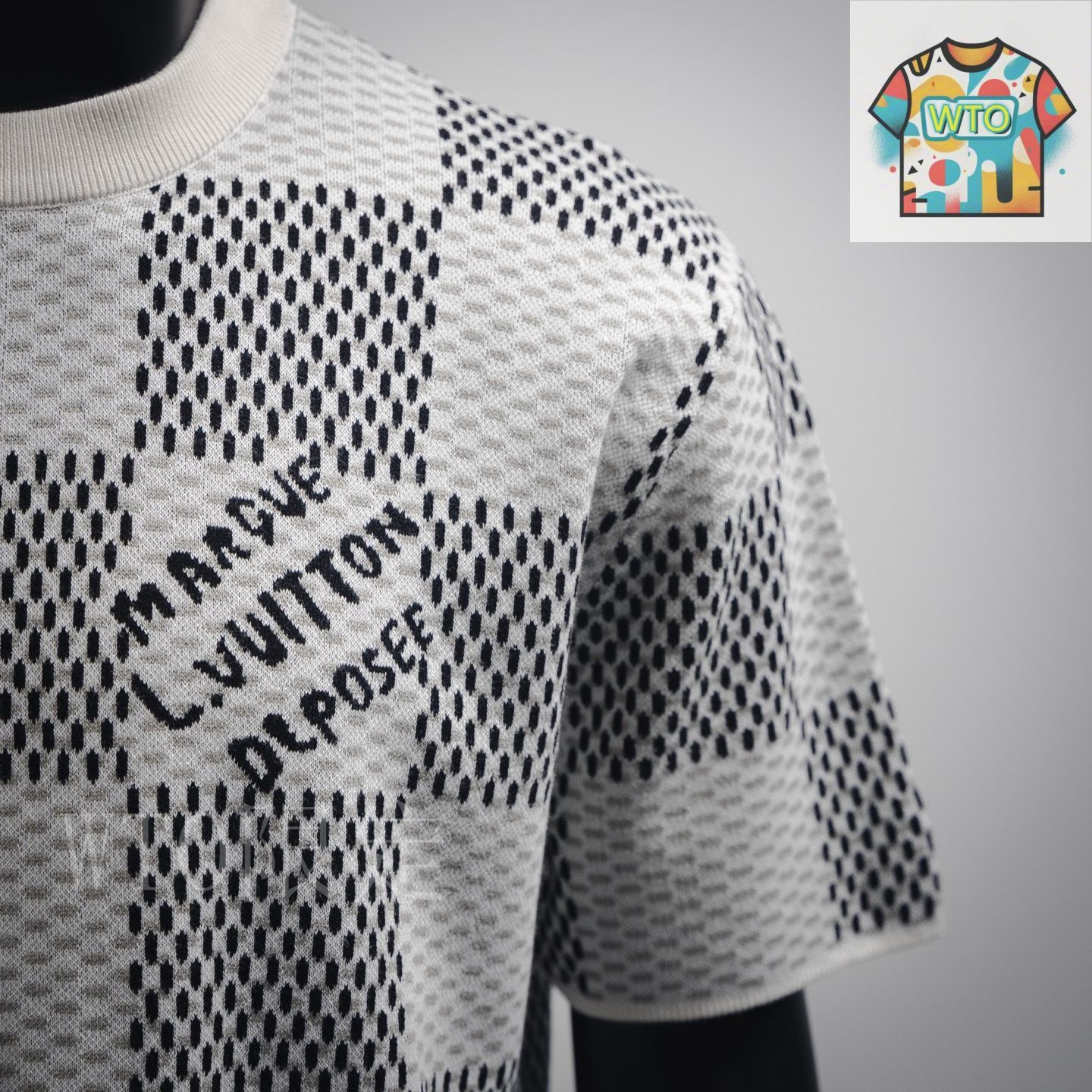 今日特価】LOUIS VUITTON 25ss ファレルチェッカー T シャツ