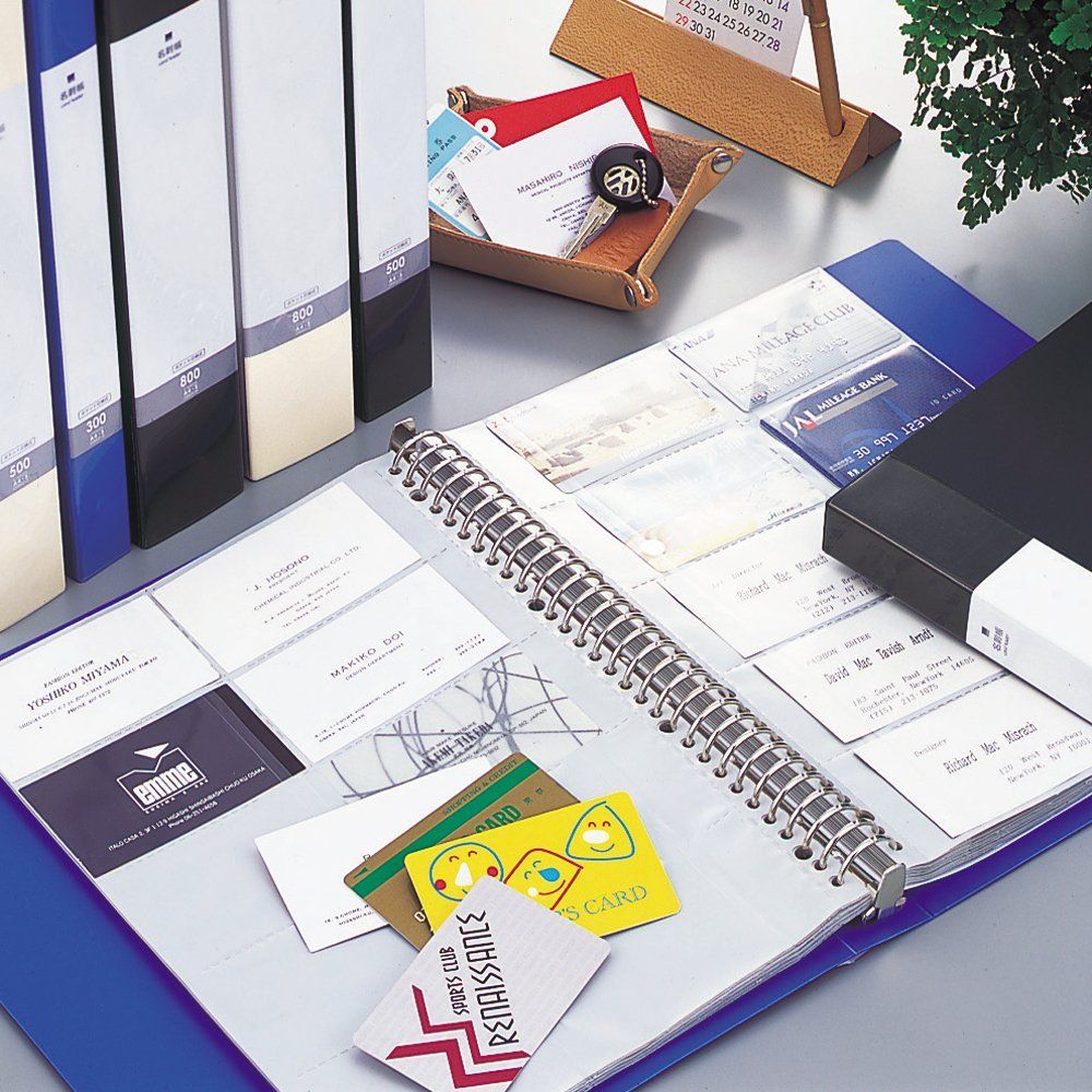 500枚 黒 30穴 A4 交換式 G8802-24 名刺ファイル リヒトラブ