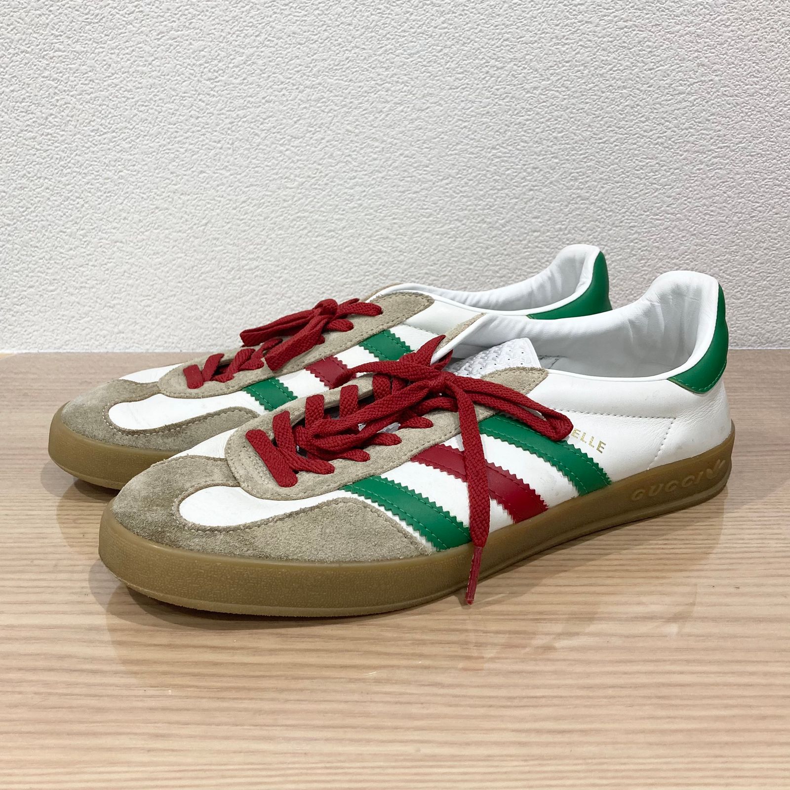 GUCCI adidas 726488 AAA43 ガゼル スニーカー 28cm コラボ グッチ 