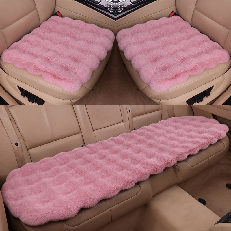 ? ｜ 車用 バブルフリースシートカバー うさぎ毛風 厚保温フルセット?