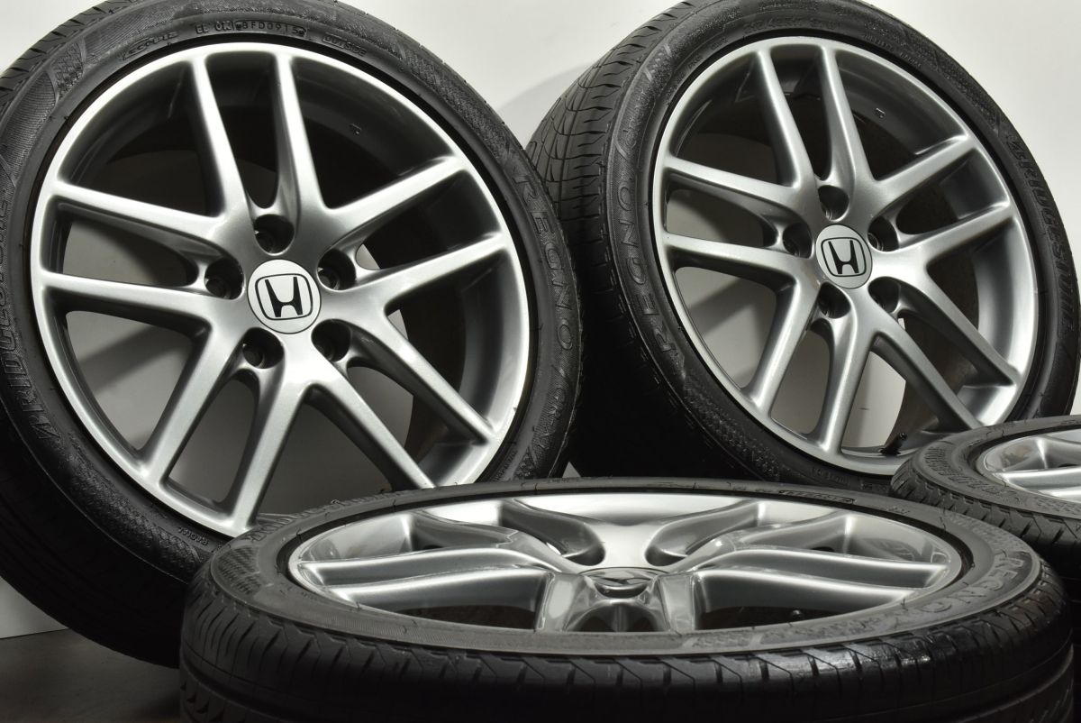 交換用に ホンダ CL7 アコードユーロR 純正 17in 7J 55 PCD114.3 ブリヂストン レグノ GR-XI 215|45R17 車検用