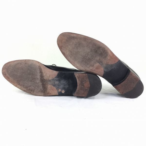 Vintage Ferragamoフェラガモ ビジネスシューズ〈黒/BLACK〉ストレート 