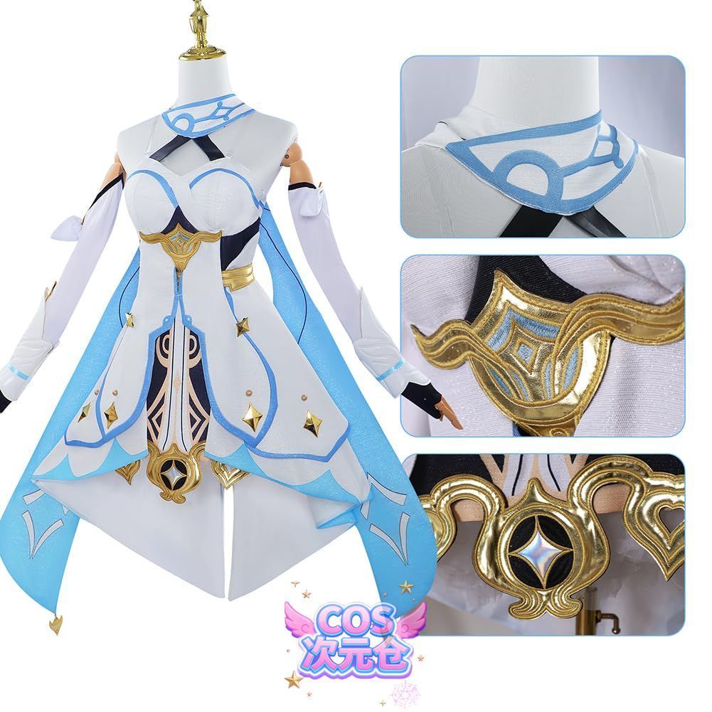 トレンドの ♥ 蛍 ドレス Sieberg 原神 コスプレ 女主人公 蛍 コスプレ衣装 ウィッグ付き 仮装 ハロウィン クリスマス 舞台装 演出服 学園祭 文化祭 撮影