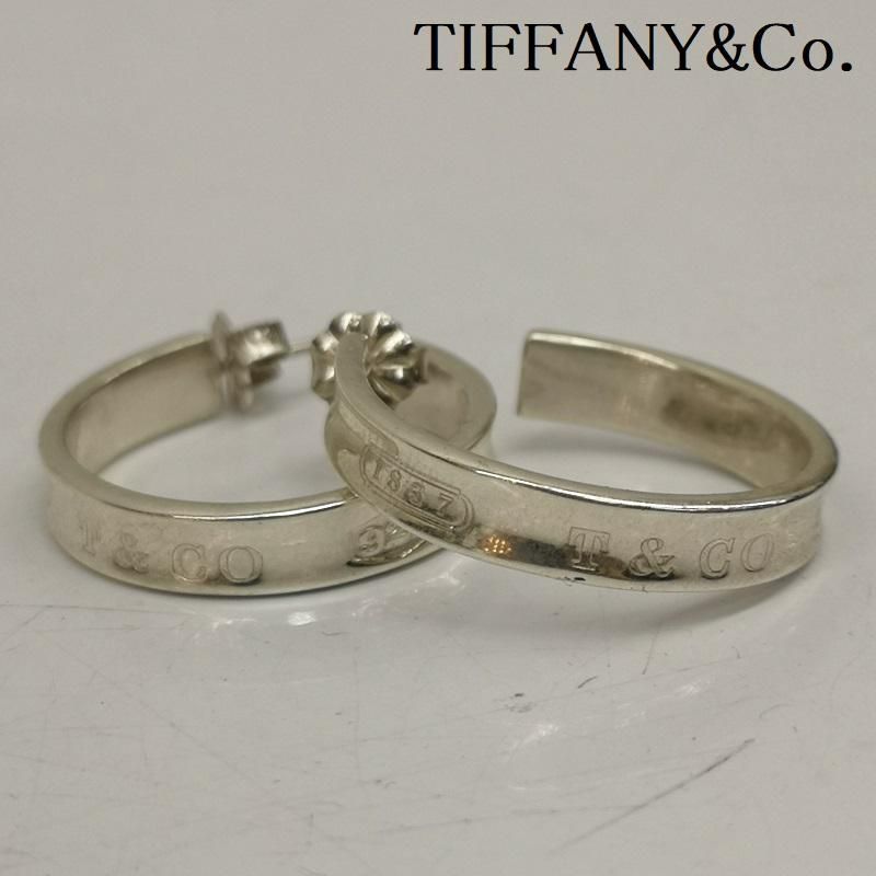 TIFFANY-Co. ティファニー アクセサリー ピアス 1837 ナロー フープ シルバー ピアス SV925