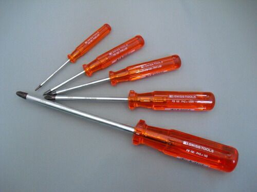 PBスイスツールズクラシックハンドルプラスドライバーオリジナル5本セット190|5S 190|5S PB SWISS TOOLS