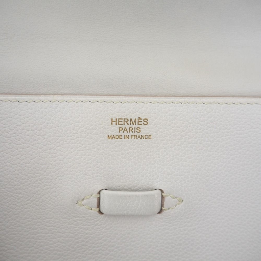 HERMES/エルメス プリプラ エバーカラー クラッチバッグ パールグレー 