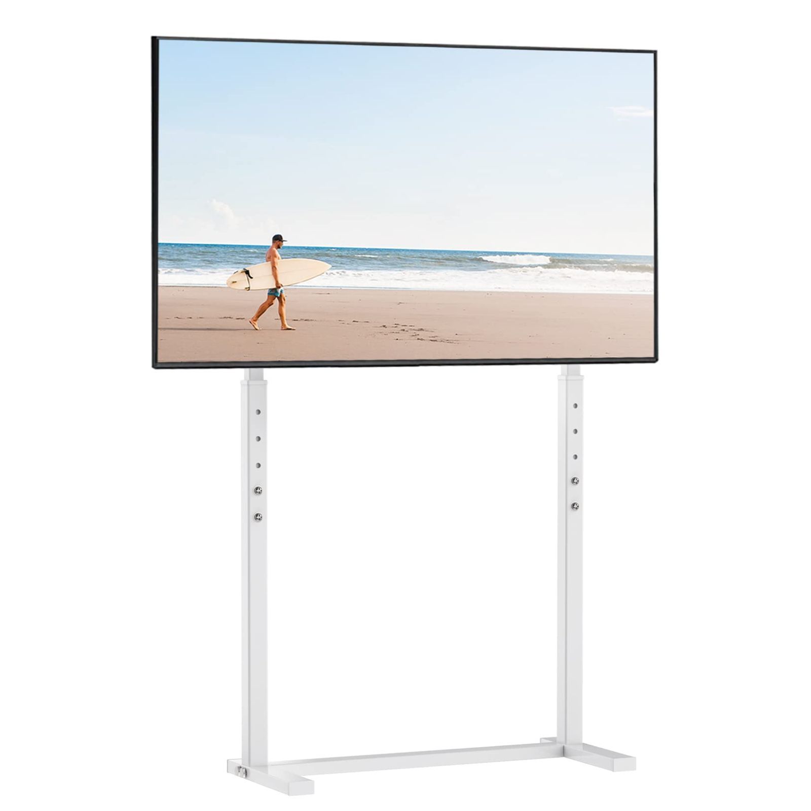 UNHO テレビスタンド 壁寄せ テレビ台 白 ハイタイプ 薄型 tvスタンド 32～100インチ 液晶テレビ モニター 耐荷重40 高さ調整可能 スリム 地震対策 賃貸