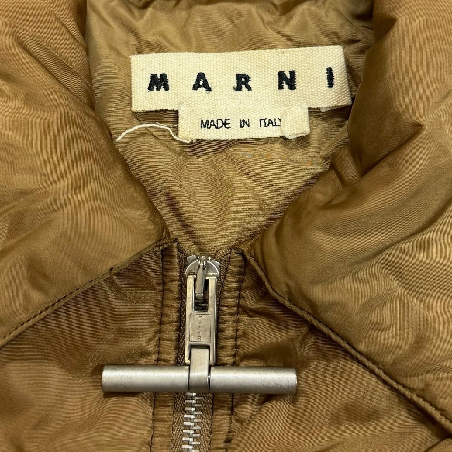 国内正規 定価140800円 MARNI ウール ソリッド パデット 中綿 シャツ 