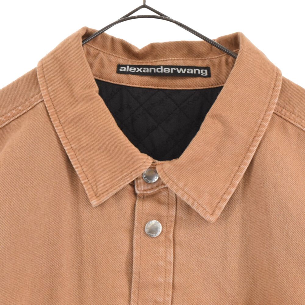 アレキサンダーワンベージュオーバーサイズシャツコート