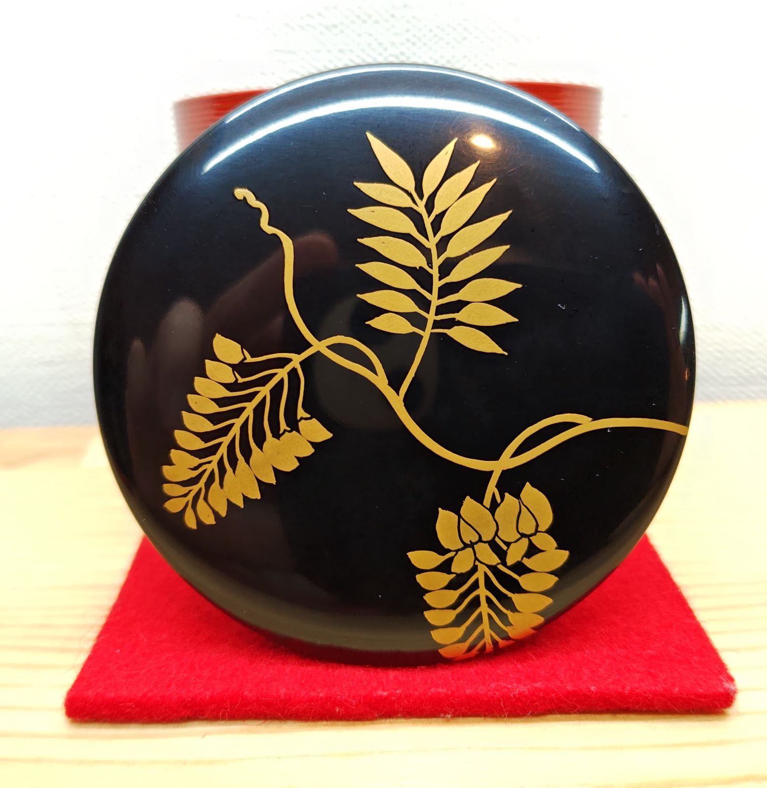 送料込【逢絢亭】茶道具 棗 紫寿茶器 京塗 藤蒔絵 表千家書付 初瀬川柳庵 共箱 逢絢亭】茶道具 棗 紫寿茶器 京塗 藤蒔絵 表千家書付 初瀬