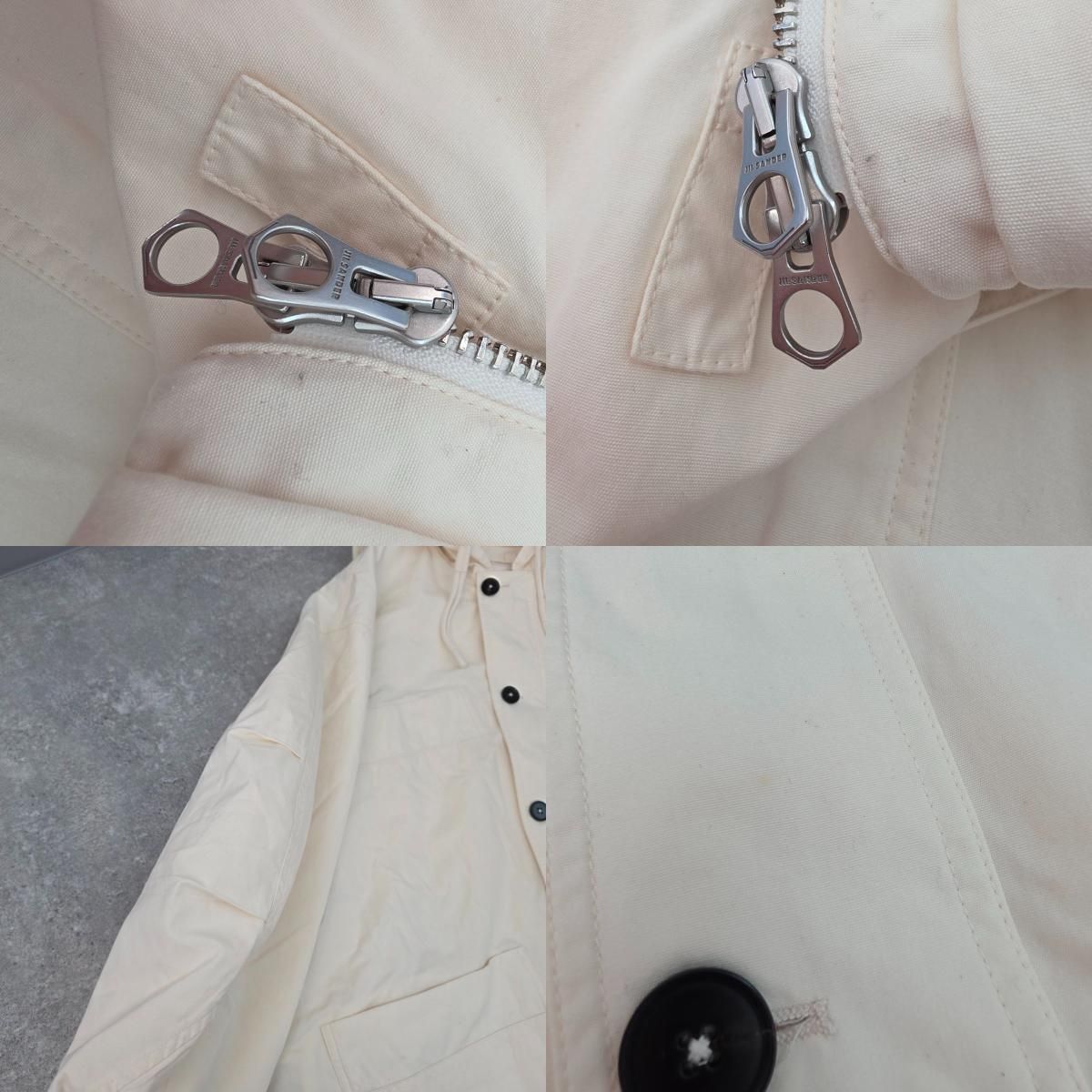JIL SANDER ジルサンダー フーデットミリタリーコート オーバーサイズ 