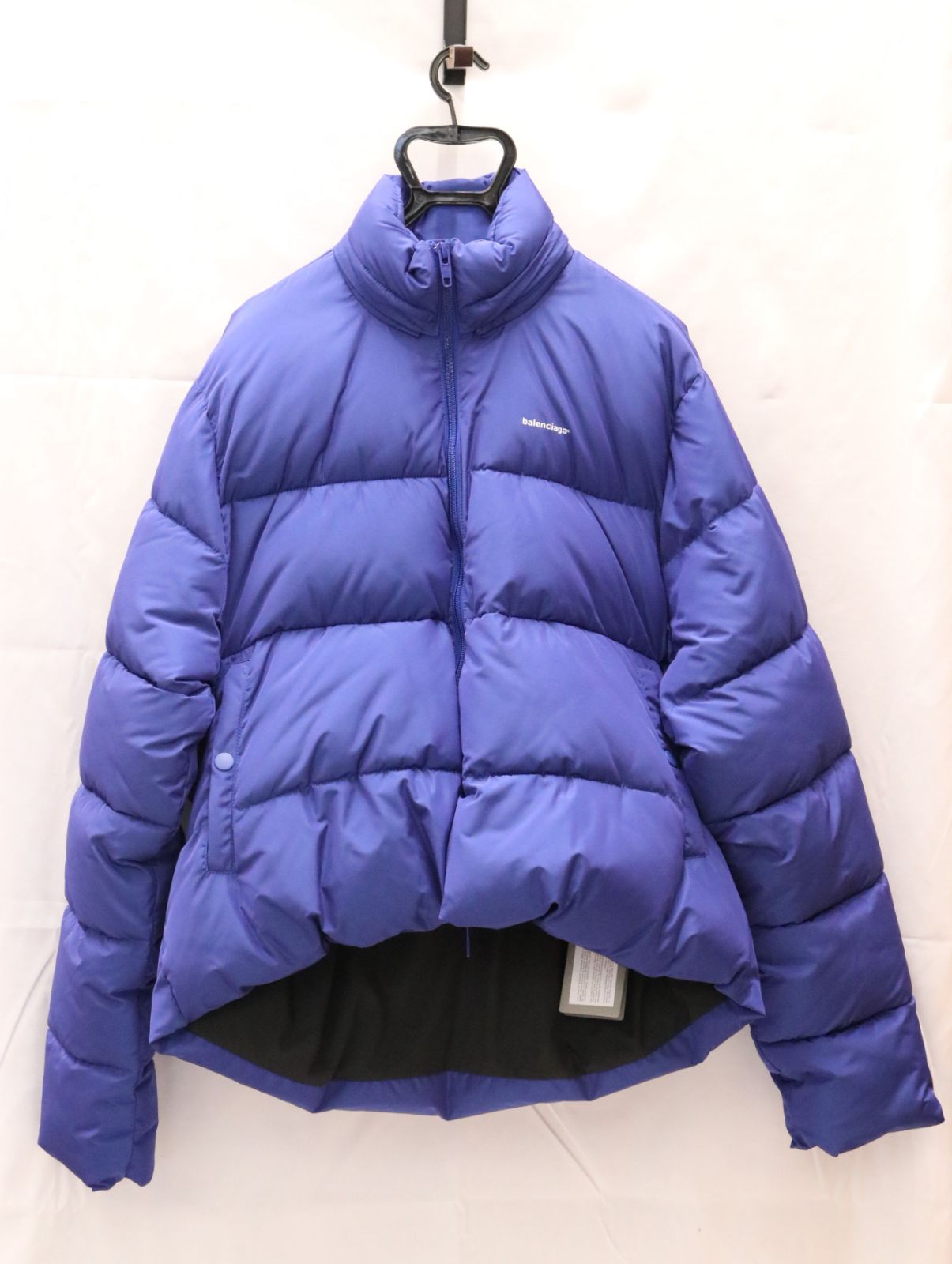 未使用品 BALENCIAGA バレンシアガ 19SS C SHAPE PUFFER JACKET Cシェイプ 中綿 ダウンジャケット  ELECTRIC BLUE ブルー 青 46 - メルカリ