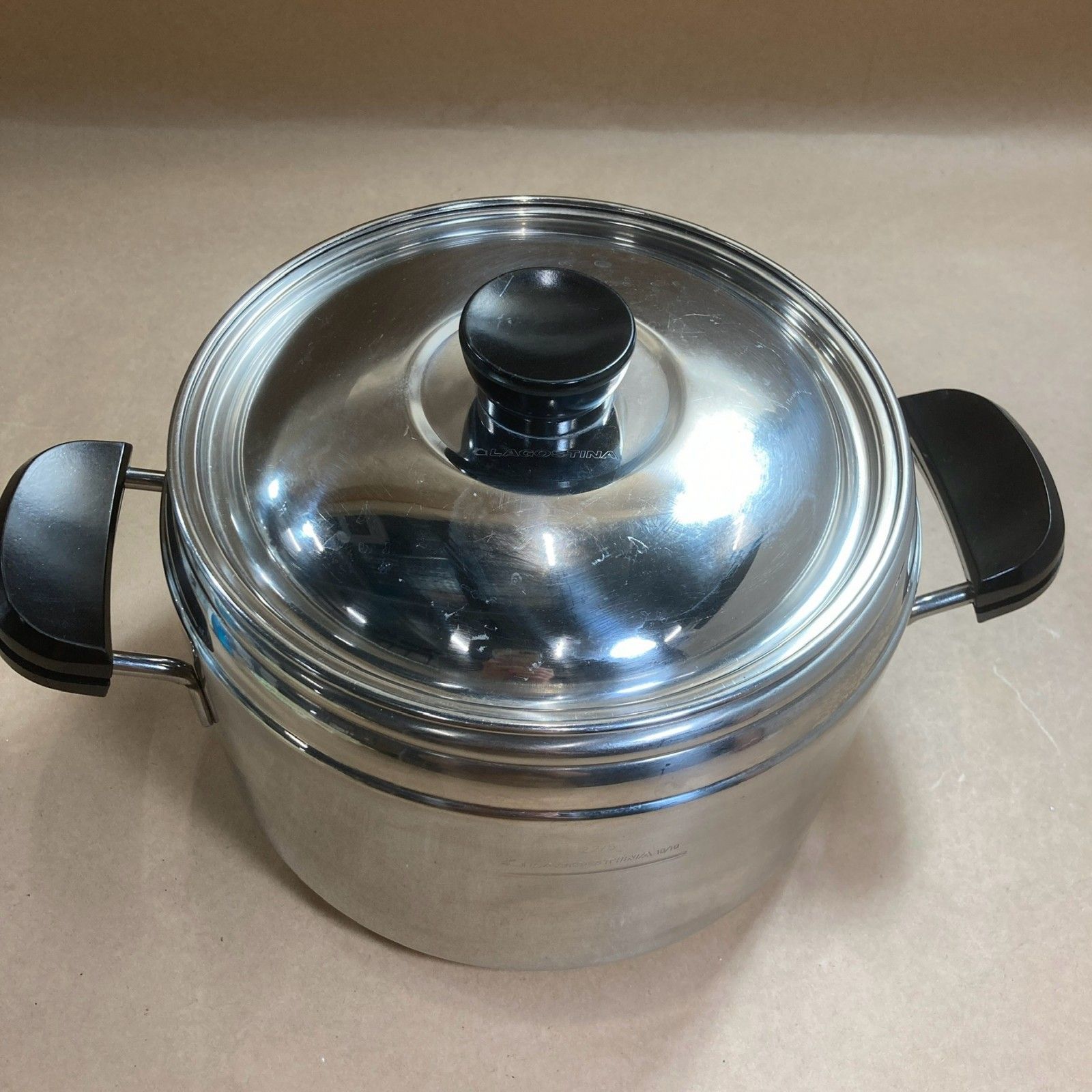 Lagostina - LAGOSTINA ステンレススチール 寸胴鍋 22cmイタリア製の