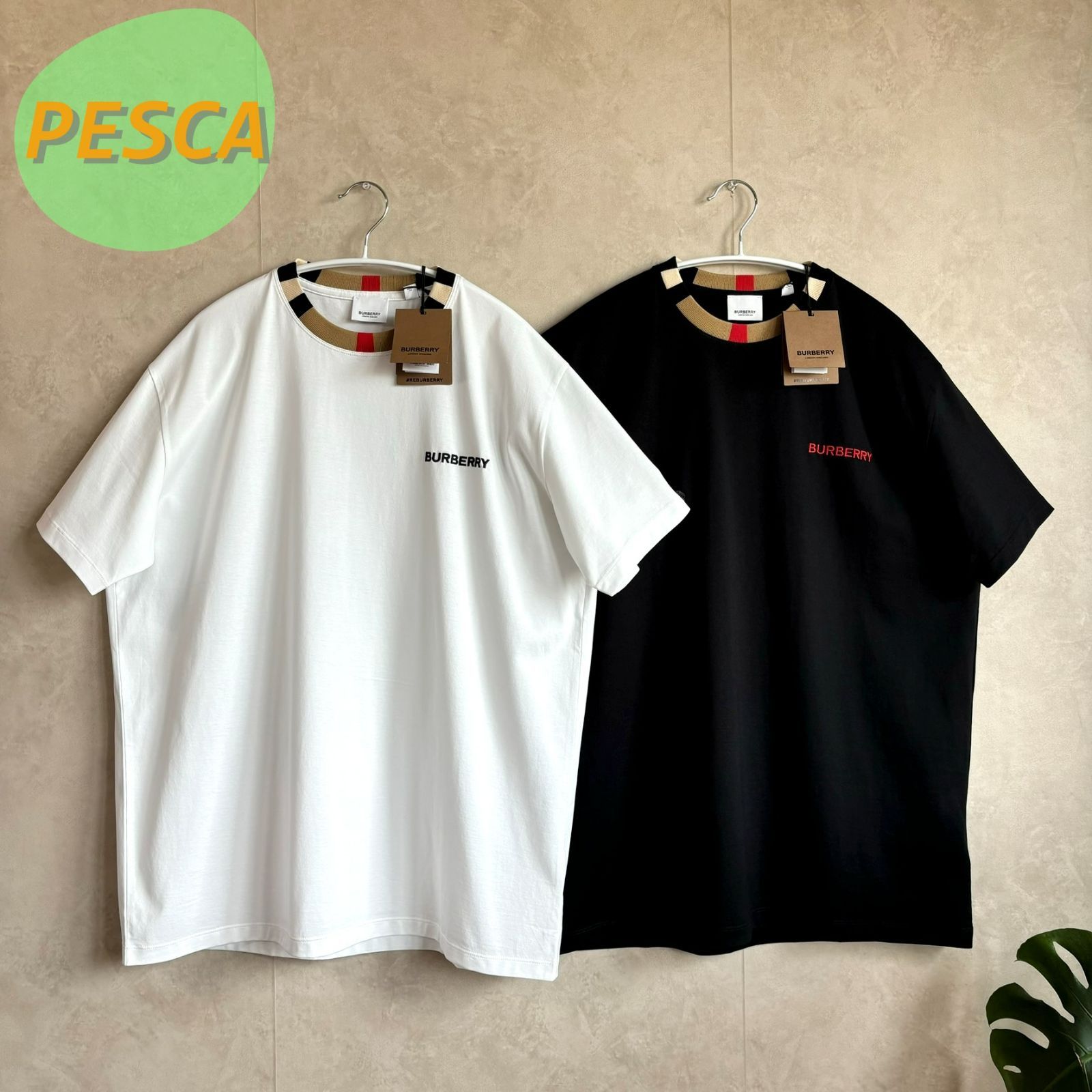新品未使用！タグ付きバーバリーTシャツ 未使用 Burberry タグ ロゴ