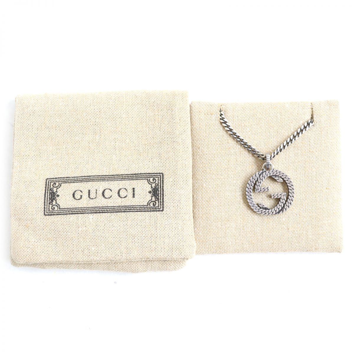 美品】GUCCI グッチ インターロッキングG 喜平チェーン ネックレス