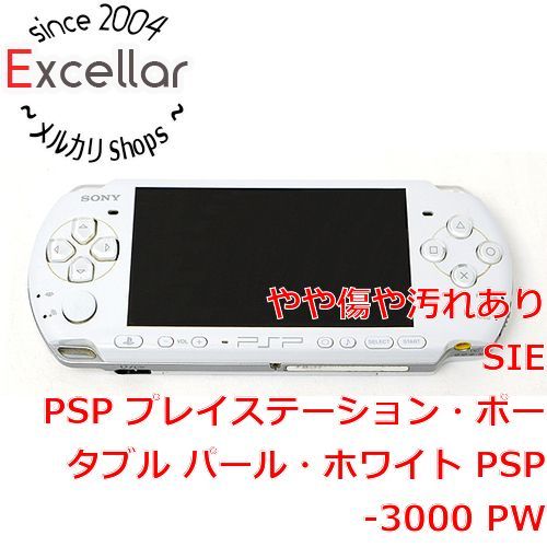 [bn:0] SONY　PSP パール・ホワイト PSP-3000 PW　液晶画面いたみ