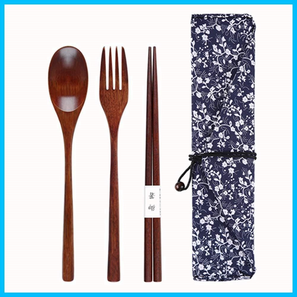 新着商品 GLYY 環境スプーン フォーク 箸 4点セット 長いハンドル 純木 便利 大人 子供用 収納便利 遠足 キャンプ アウトドア 登山 釣り 旅行用品 学校用携帯用スプーン フォーク食器